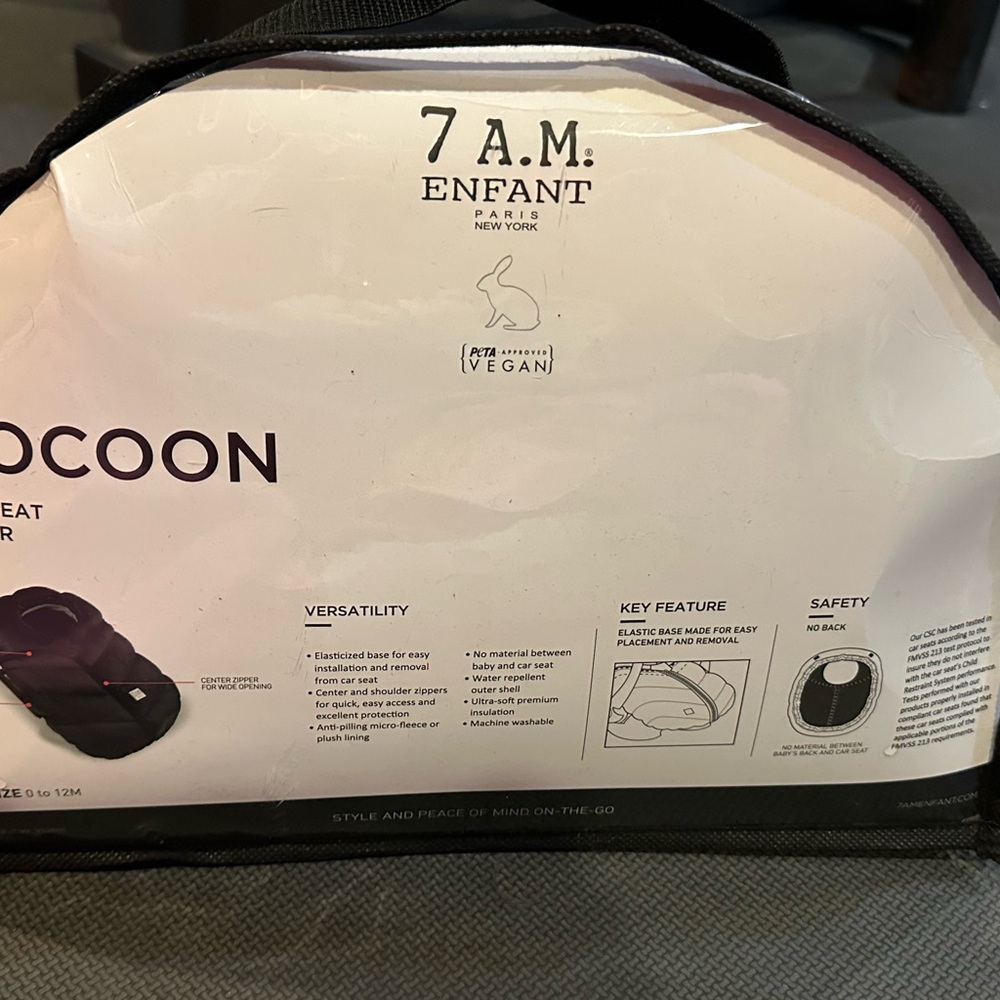 7 A.M. Enfant Cocoon Car Seat Cover